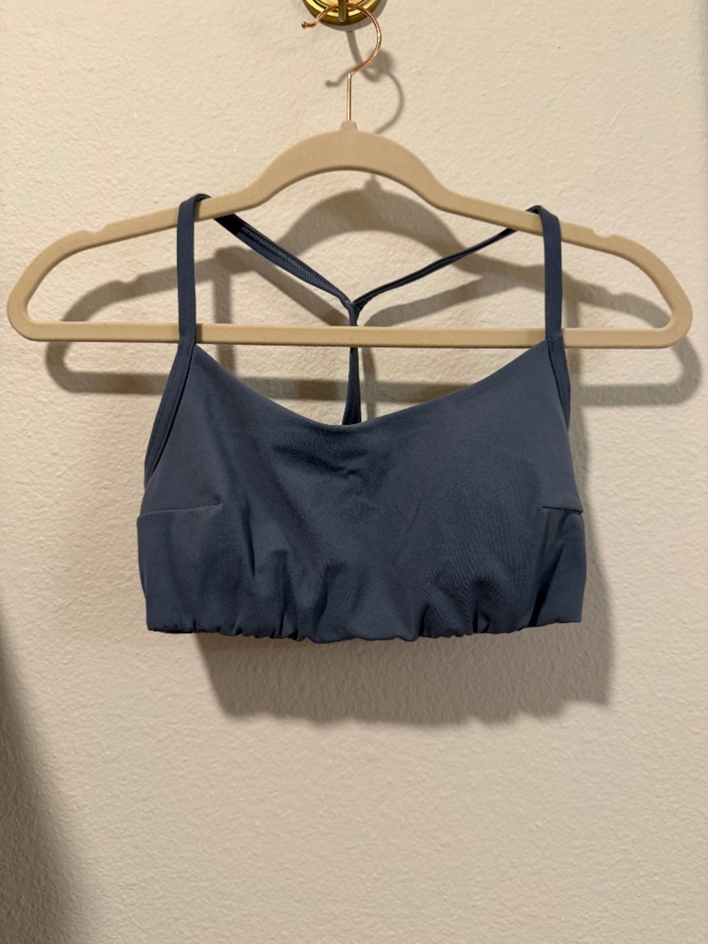 EUC Lululemon Steel Blue Flow Y Bra *Evolve C/D Cup, Size XS